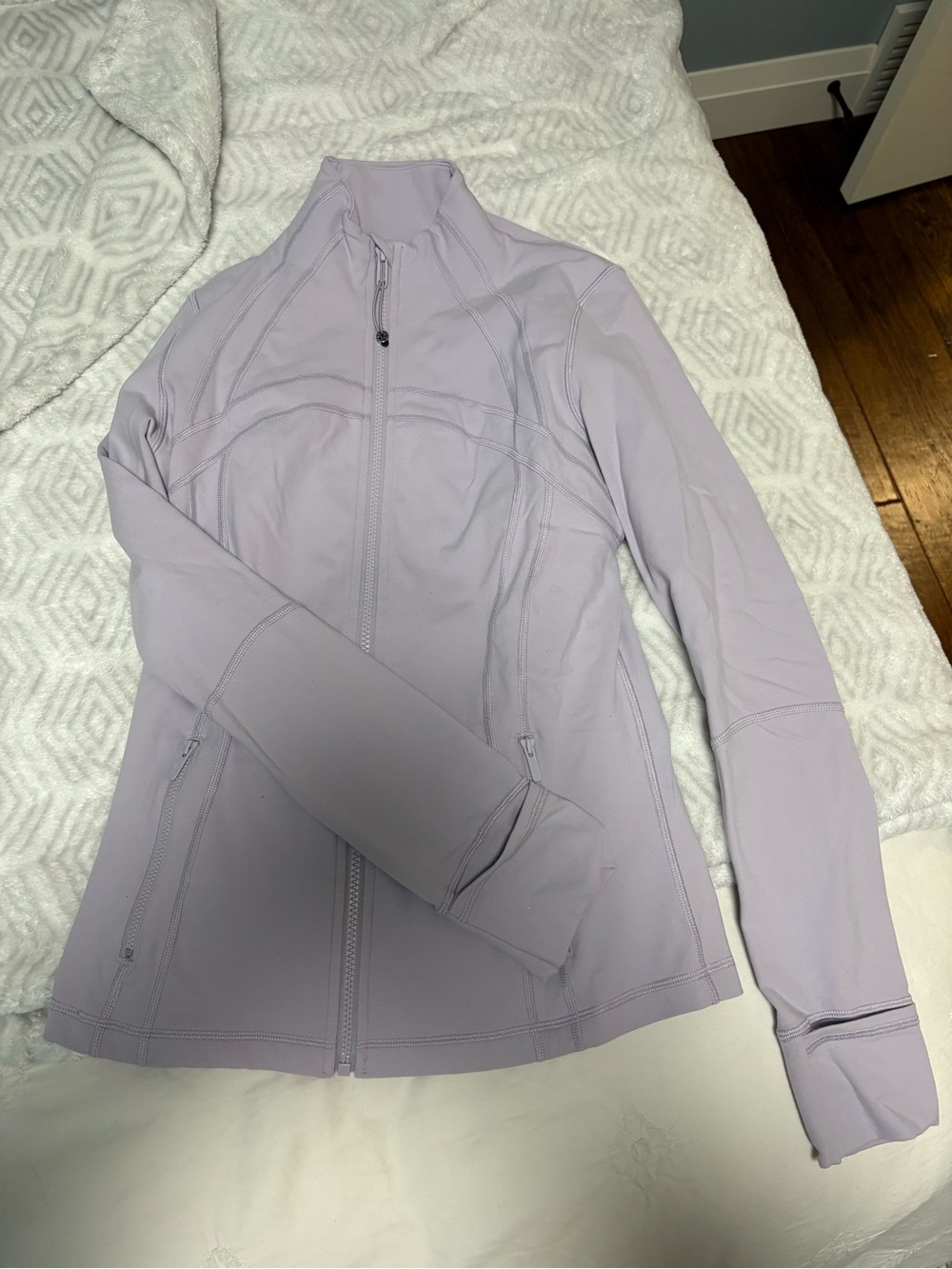 Women’s Light Lavender Zip-Up define Jacket